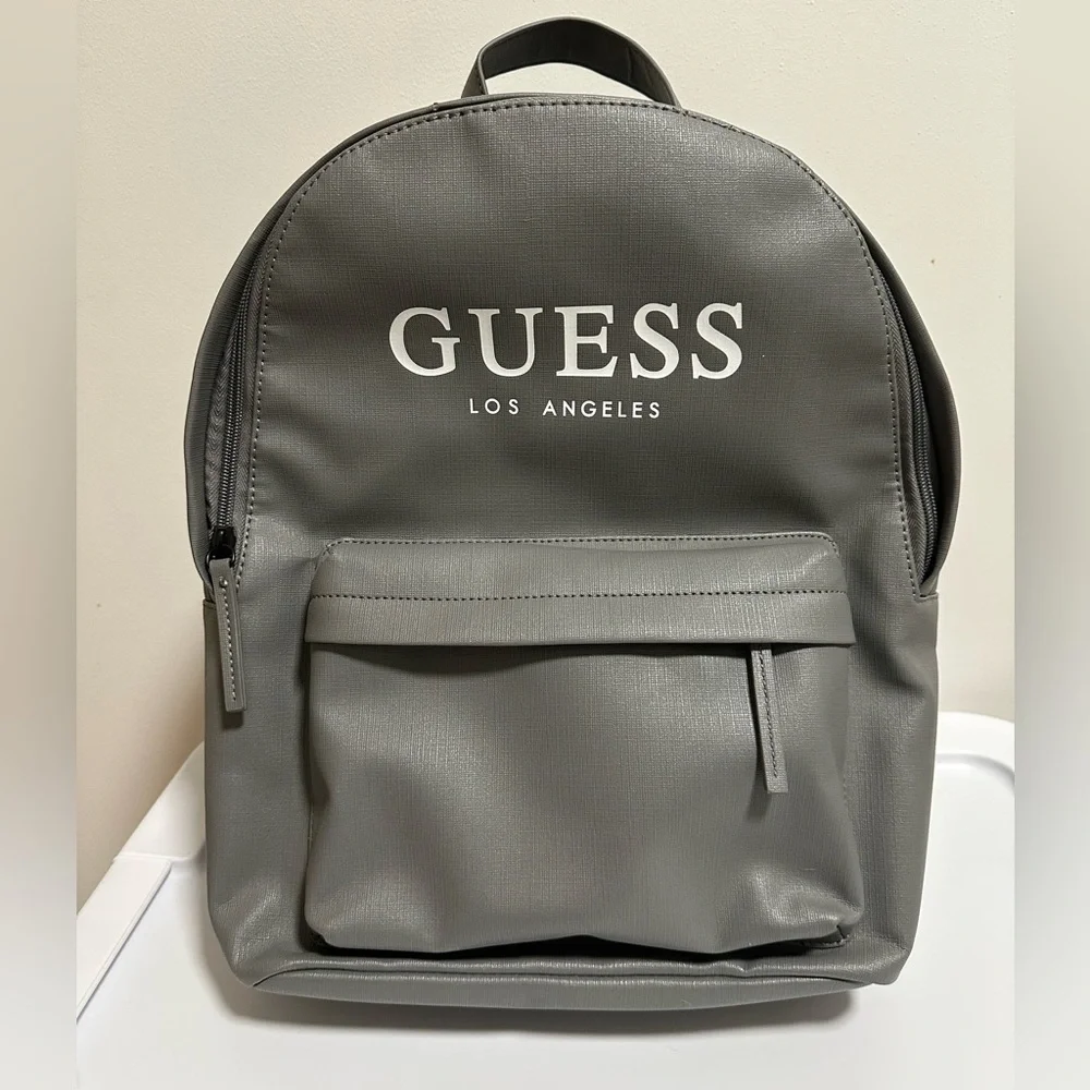 GUESS Grey Men's Backpack - Picture 1 of 7